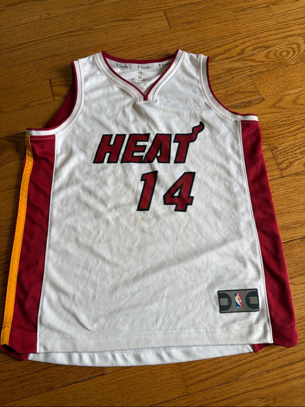 Fanatics White & Red Miami Heat Basketball Jersey #14 Tyler Herro